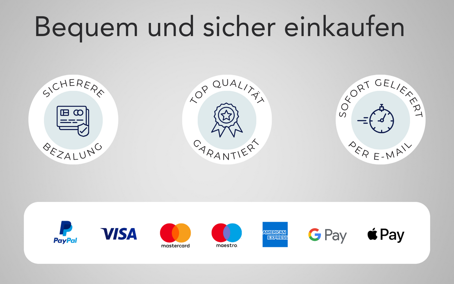 auf Premiumvorlagen.com bequem und sicher einkaufen - Sichere Bezahlung, Top Qualität, Sofort geliefert per E-Mail, Zahlreiche etablierte Zahlungsanbieter