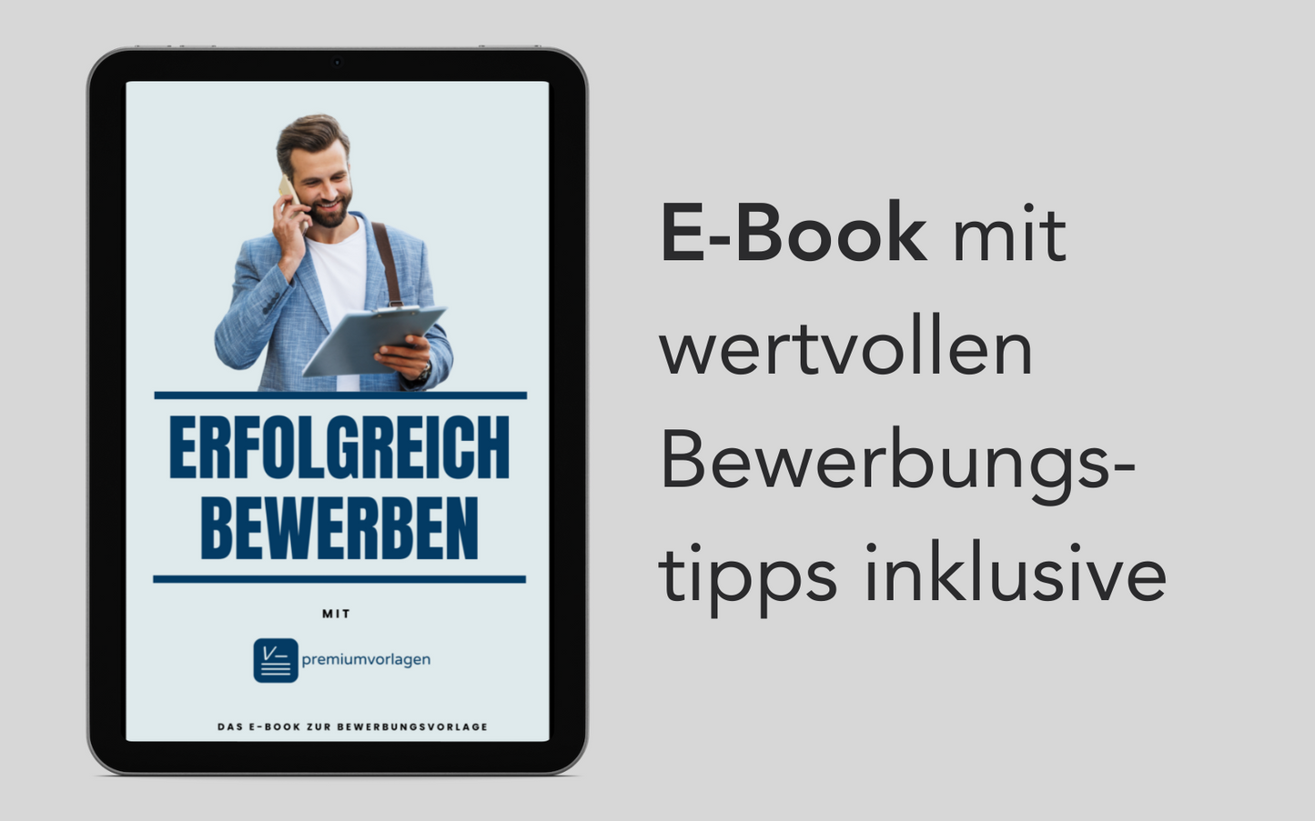 E-Book mit Bewerbungstipps zur Bewerbungsvorlage